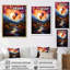 Impression sur toile «Orange Hot Air Ballon Collage II»-896803045-896803050