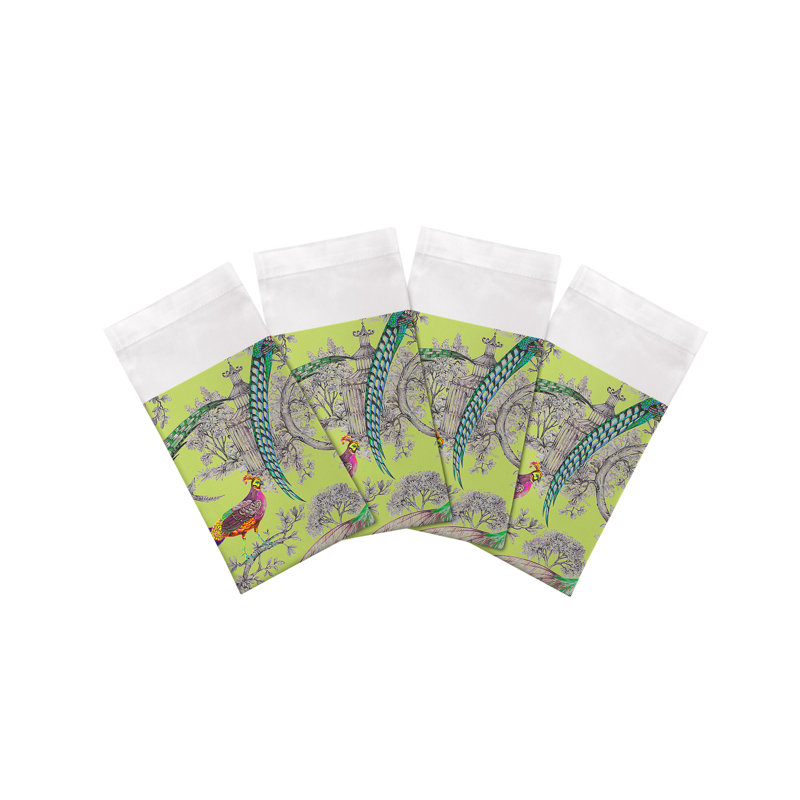 Serviettes de table en satin de coton Pheasant Fall Sauvage, Stgermain