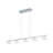 5-Light Bell Iridescent Glass LED Chandelier