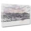 Purple Sky At Winter - Wrapped Canvas-56643042