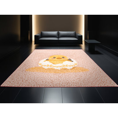 Tapis beige moderne et contemporain lavable à la machine Adamek