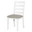 Ensemble de table de salle à manger de style rustique 6 pièces avec 4 chaises rembourrées et un banc