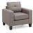 Vegas W Polyester Armchair, Modern Club Chair-34182024