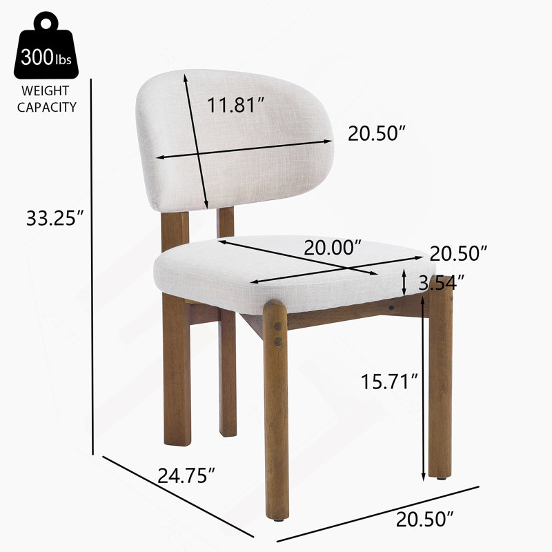 Chaises de salle à manger de style Mid-Century avec sièges rembourrés et structure au fini noyer pour une assise confortable et élégante.
