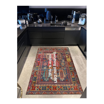 Tapis multicolore lavable Vintage