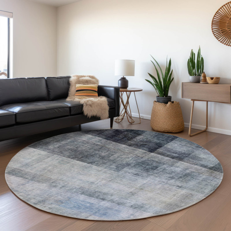  Premium Machine Washable Cerrito AMF568 Rug, Round 8'