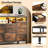 63.3 Inch Media Dresser with LED Lights, Large 10-Drawer Storage Cabinet with Power Outlets & USB Ports, Long Entertainment Center-1670933251