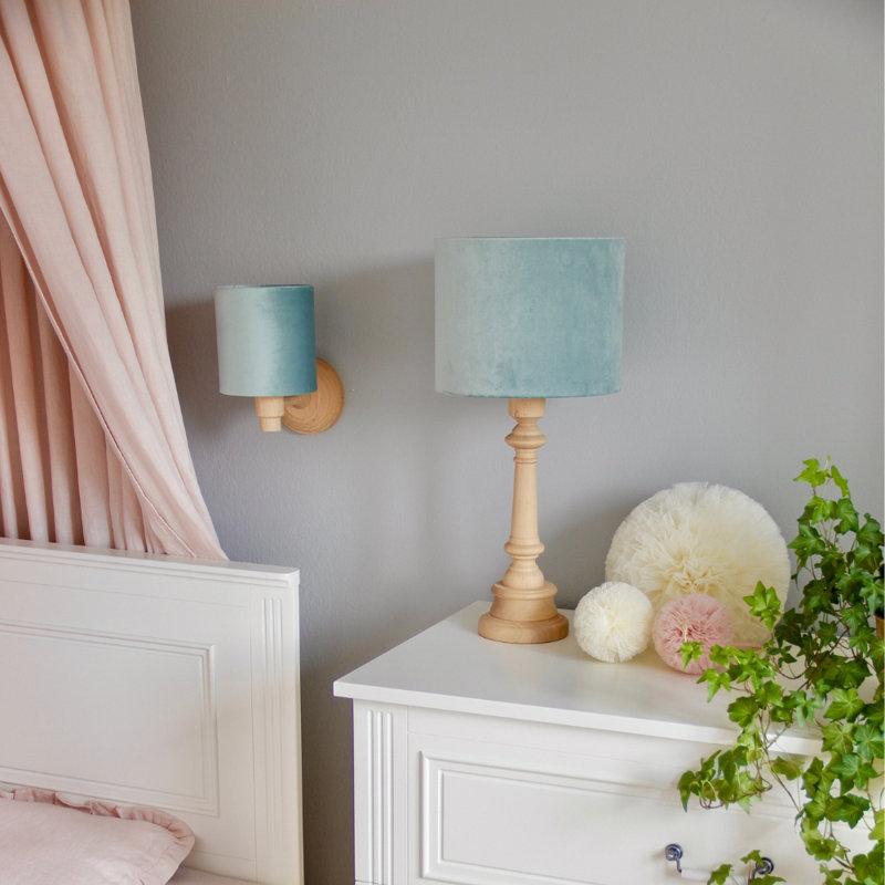 Solid Wood Armed Sconce, Mint