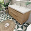 Amadora Single Bathroom Vanity with Wood, Acrylic Top-41870816