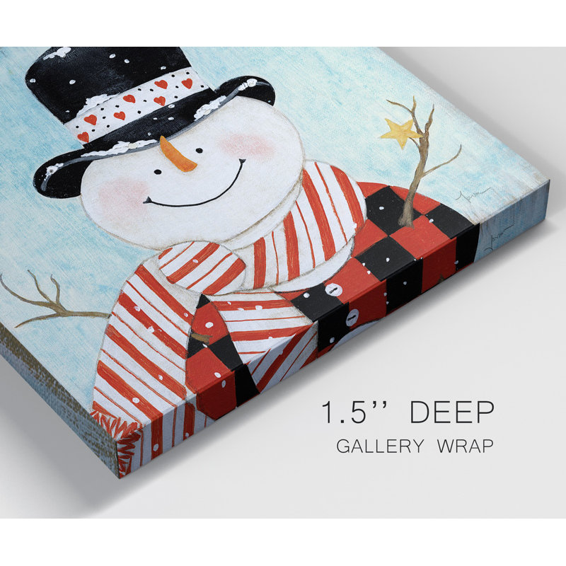 «Dapper Snowman I», ensemble de 2 reproductions sur toiles tendues, H 16 po x l 32 po x P 1 po