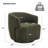 Wide Upholstered Swivel Barrel Accent Chair, No Assembly required-1104700773