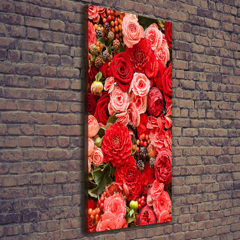 Bouquet Of Flowers - Wrapped Canvas Print