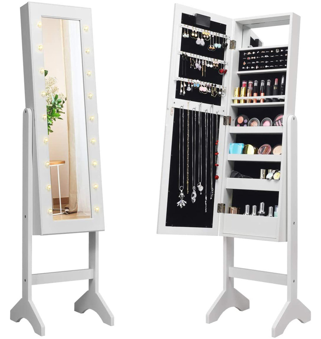 SandpiperCove Jewellery Armoire with Mirror