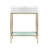 Pierre 40 Single, Freestanding, Open Shelf, Metal Frame Bathroom Vanity-59097707