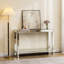 Oneka 47.2” Mirrored-top Dual-Lay Console Table with Openning Shelves