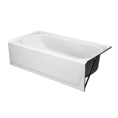 Maui 60 " L x 30 " W Alcove / Tile in and Mounting / Installation Required Soaking Porcelain Bathtub