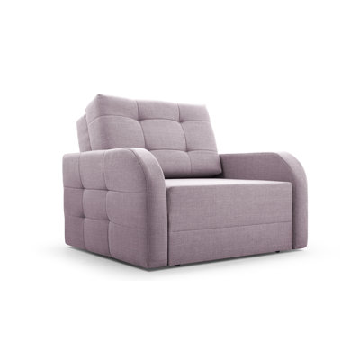 Hoggard Upholstered Convertible Chair With Footstool