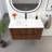 36'' Wall Mounted Single Bathroom Vanity With Ceramic Top