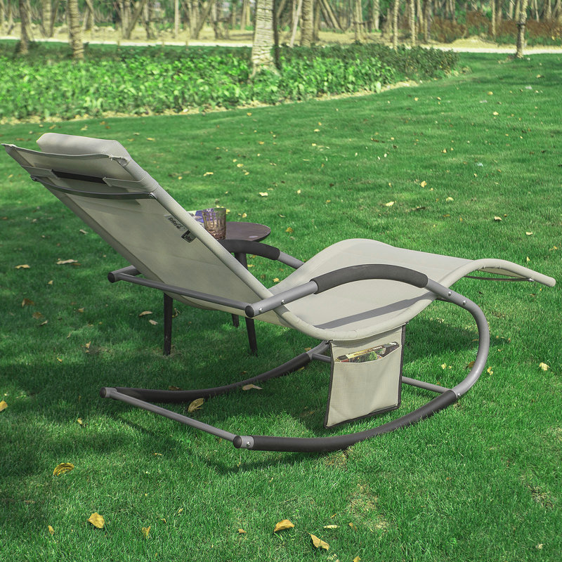 Flendersen 150cm Long Chaise Lounge Set with Cushions, Beige