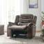 Fauteuil inclinable surdimensionné avec tissu moelleux-1255655300