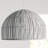 Moon 1-Light Rattan Pendant - White