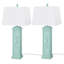Sea Sea Shutter - Lampe de volet 32 "avec USB - ensemble de 2 - finition bleu sarcelle-1116374764