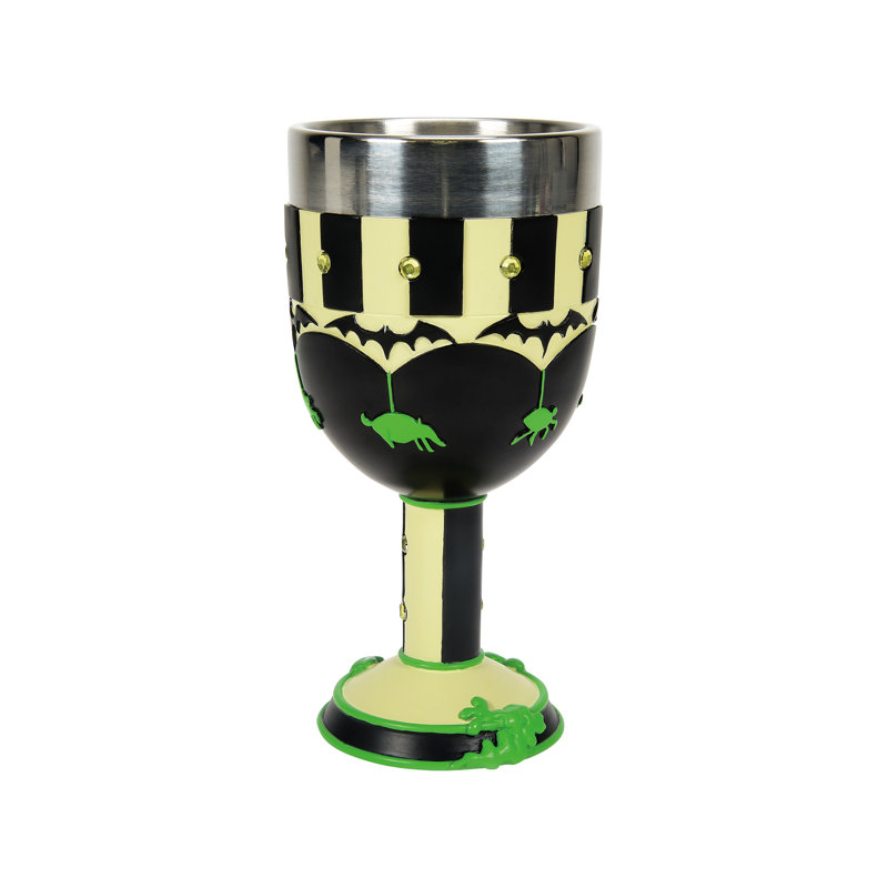 Beetlejuice Title Logo Decorative Chalice Goblet, 7.09 Inch, Multicolor
