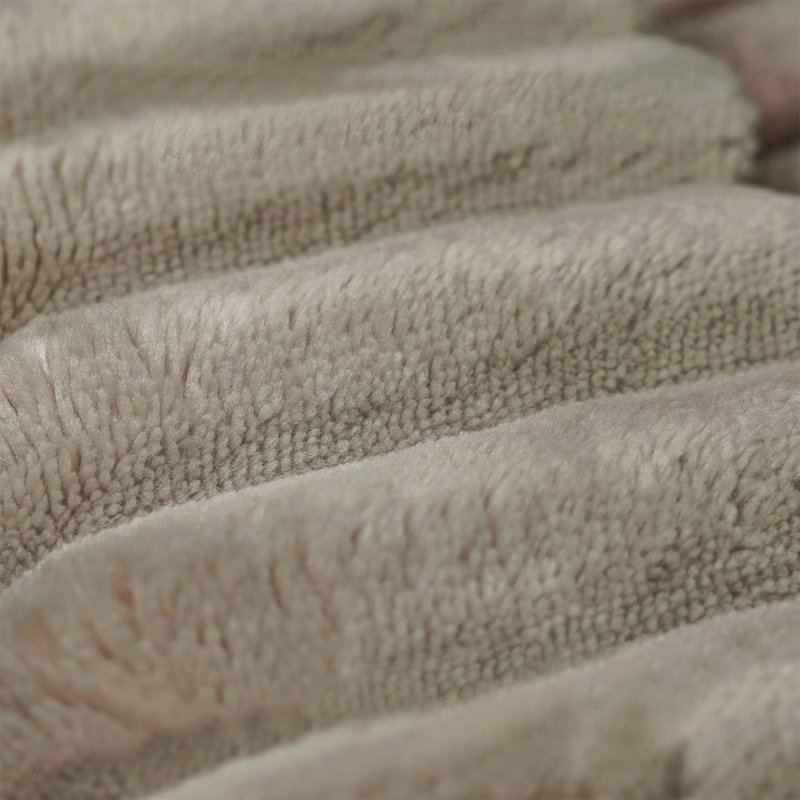 Canapé-repose-pieds, aucun assemblage requis (tissu velours côtelé moelleux), Camel