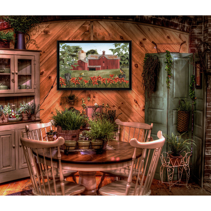 "Summer Days" By Billy Jacobs, Ready To Hang Framed Print, Black Frame