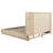 Kimpton Beige Oak Queen Wingback Bed