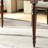Dark Brown Solid Wood Three-drawer Writing Desk