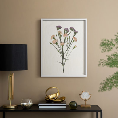 Organic Floral III Framed Print - Solid Wood