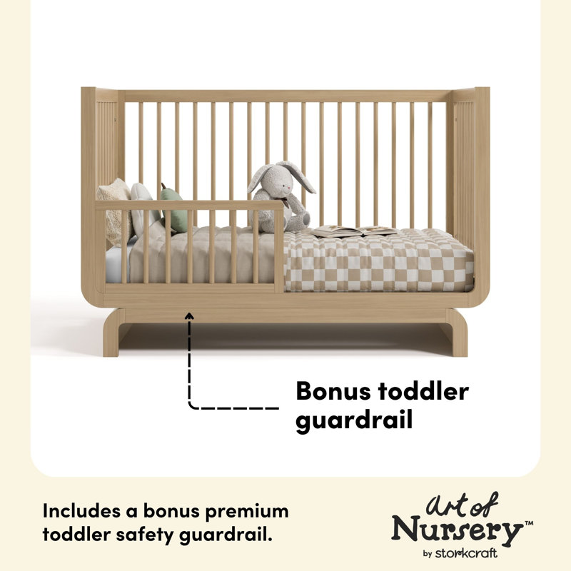 Santorini 5-In-1 Convertible Crib, Driftwood, Crib