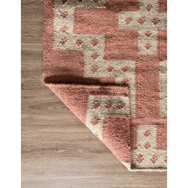  Tapis en laine Rani Kilim, Rectangle 10 pi x 14 pi 1 po, Brun