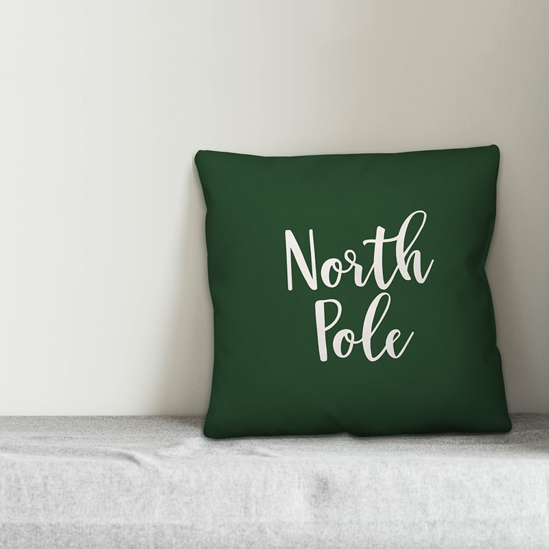  Coussin North Pole, Vert foncé, Coussin décoratif