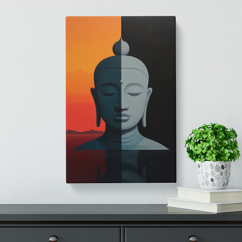 Buddha Minimalism - Wrapped Canvas, 60cm H x 40cm W x 3cm D