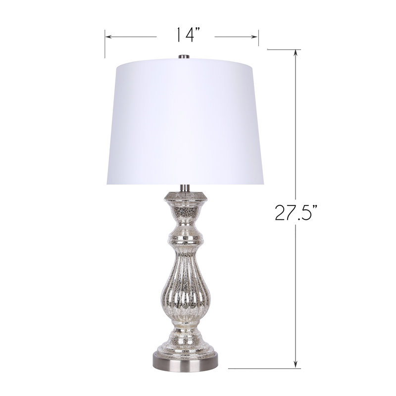 Lampe de table 17,5 po Danas, Gris