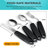 4Pcs Weighted Utensils for Hand Tremors,Black,Right-Handed-122720095