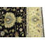 Tapis bleu floral en laine noué à la main 8 pi 10 po x 11 pi 11 po Floral