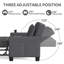 Fauteuil-lit escamotable 3-en-1 à lattes de 36,6 po Latitude USB Latitude Run-185116634