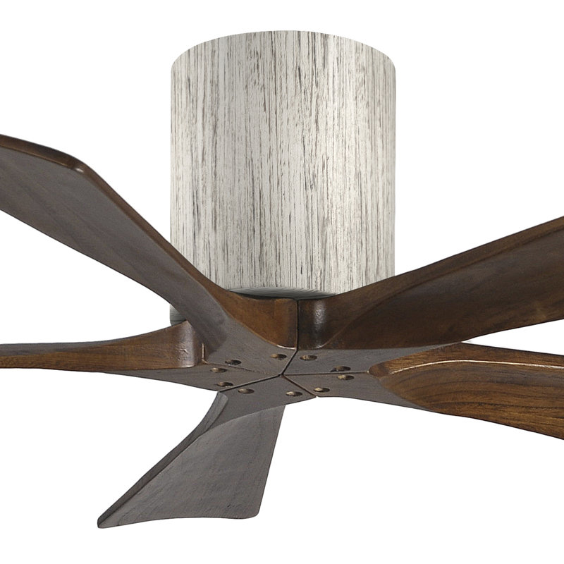 Ventilateur à pales encastré 5 pales Irene, 42", Ton bois de grange, Ton noyer