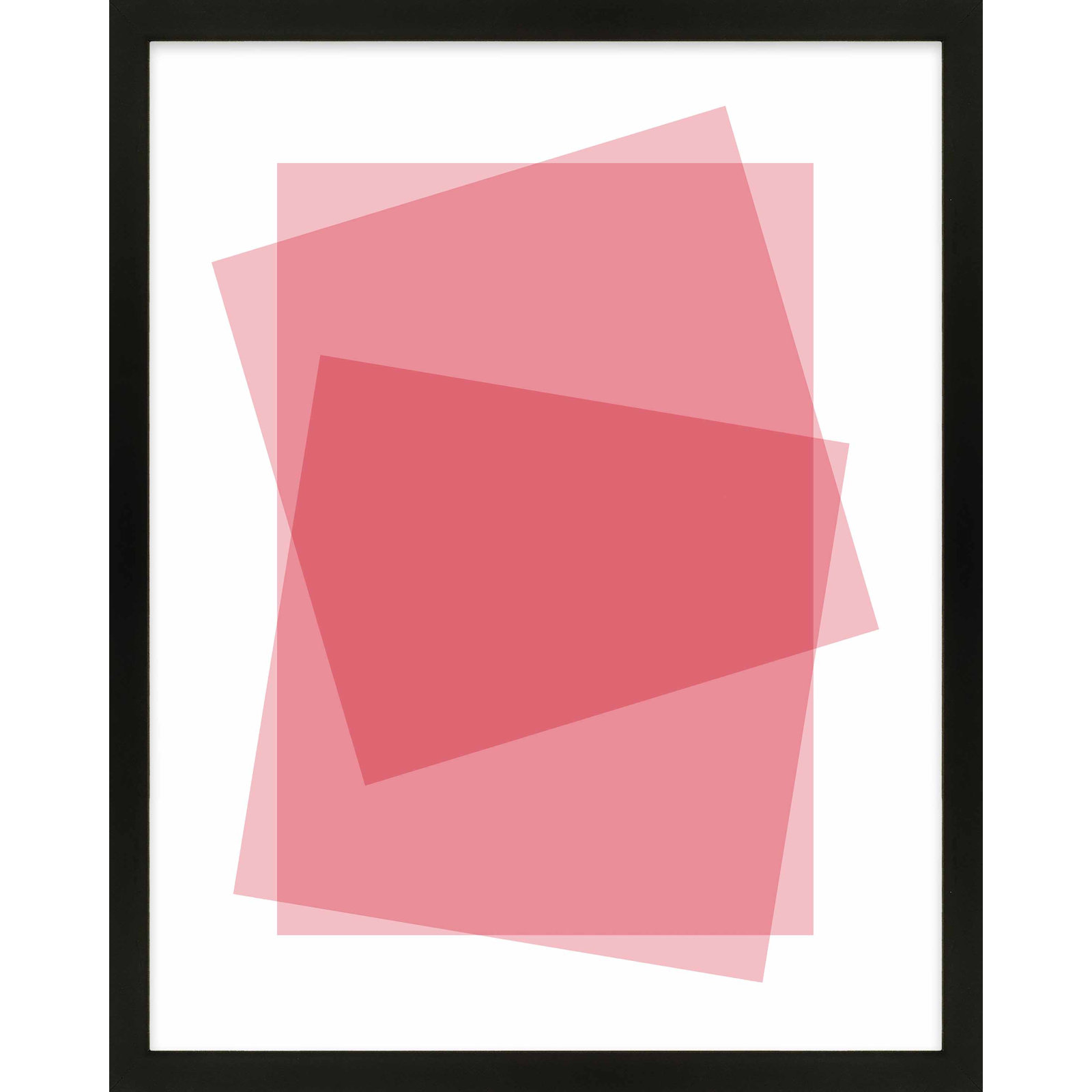 Kami "Pink" Print by Jacques Pilon, Black Framed Paper, 25" H x 20" W