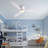 Jamarreon 42''/52'' Flush Mount Dimmable Ceiling Fan with LED Lights and Remote Control-1566889514