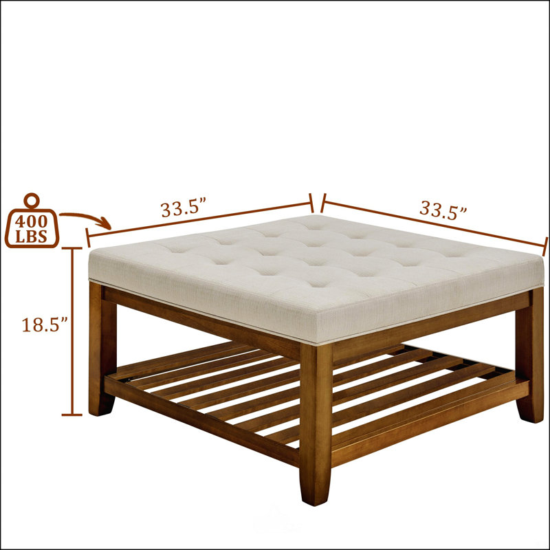 Table basse rembourrée