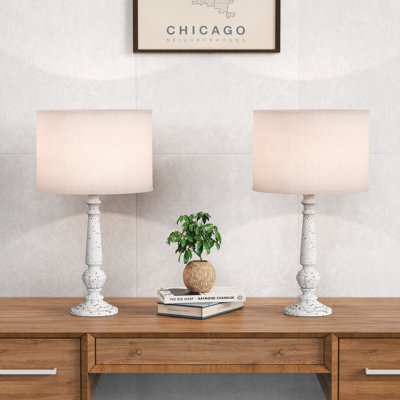 Tomisin 62.5Cm White Standard Table Lamp Set