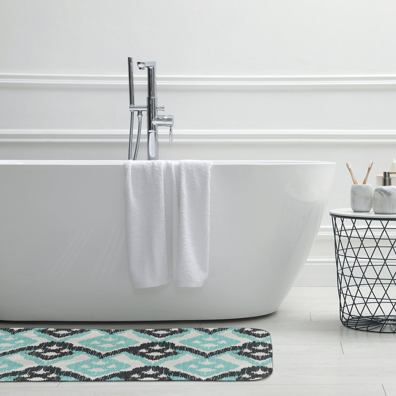 Tapis de bain Hipster, L 21 po x L 34 po, Gris