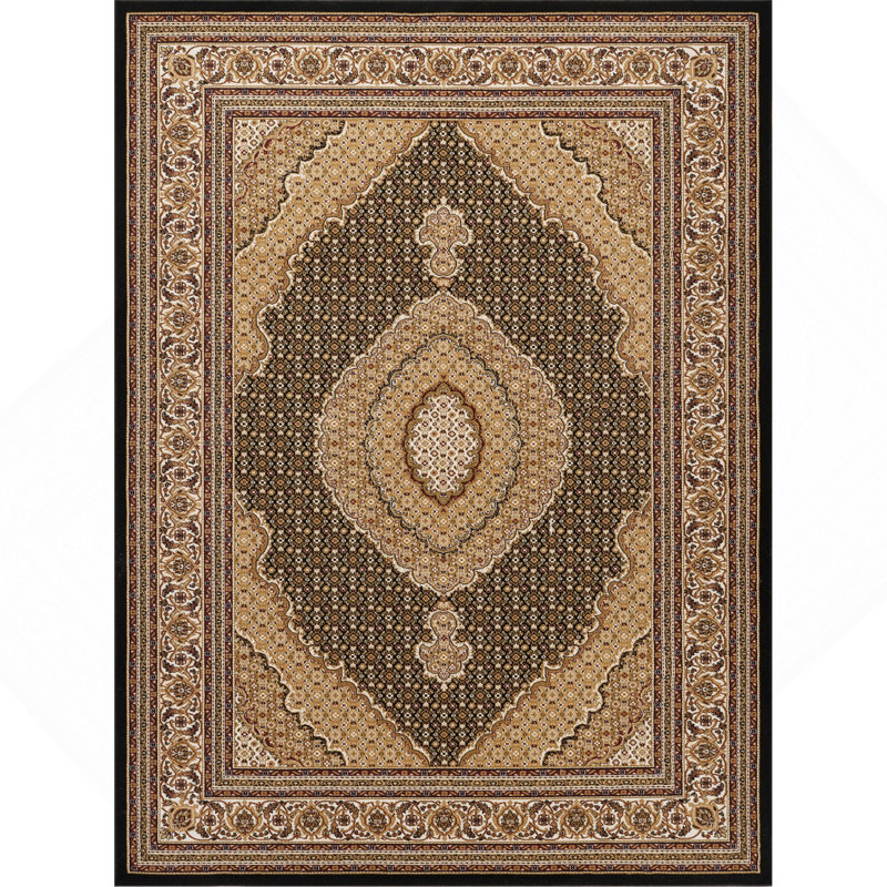 Black 5 Ft. 3 In. X 7 Ft. 3 In. Area Rug, Rectangle 5'3" x 7'3"