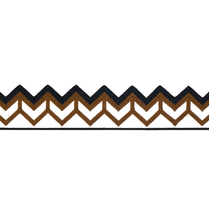 Sparren Embroidered Tape, Brown