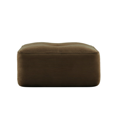 Corduroy Ottoman For Living Room – Footrest, Spare Seat & Decorative Accent