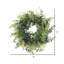 Artificial Buckler Fern and Grass Wreath-1833305716